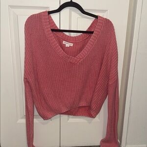 Forever 21 Dusty Rose V-Neck Sweater